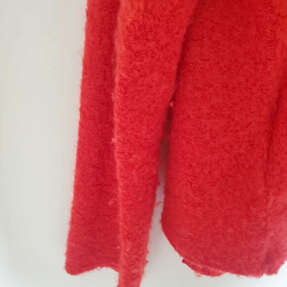 Vintage Comme des Garcons Red Wool Sweater Cardigan (ONE OF A KIND / RARE GEM) - Picture 9 of 9